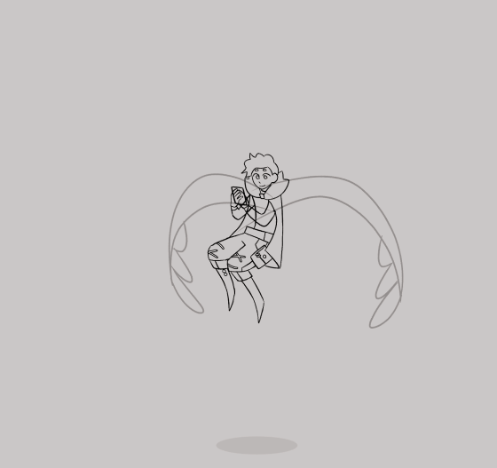 A flying test on my original character