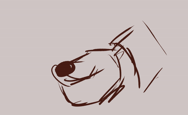 Sketch animation with an original character